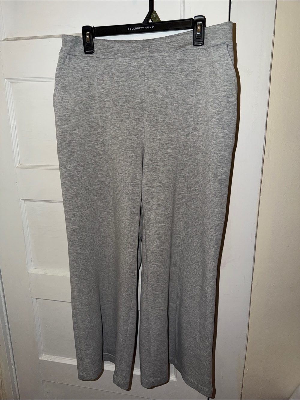 Celebrity Pink Women's Gray Boot Cut Ponte Pants